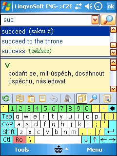 LingvoSoft Talking Dictionary English <-> Czech fo 2.5.93 screenshot
